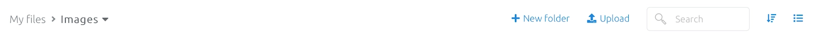 Toolbar in category