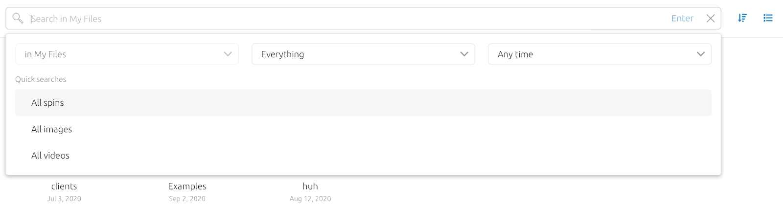 Search process step 1