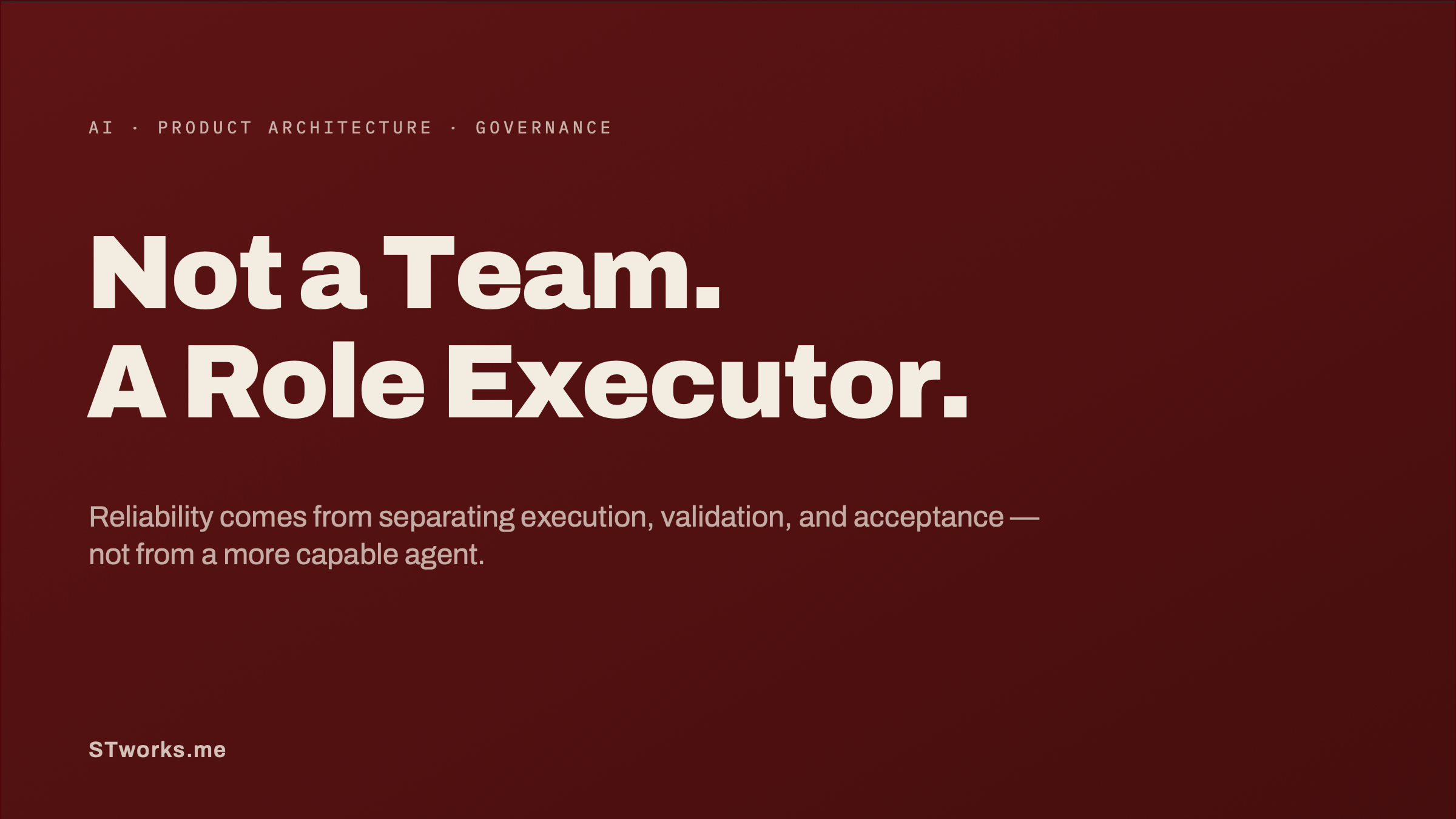 When Agents Become the Team, Roles Must Be Explicit